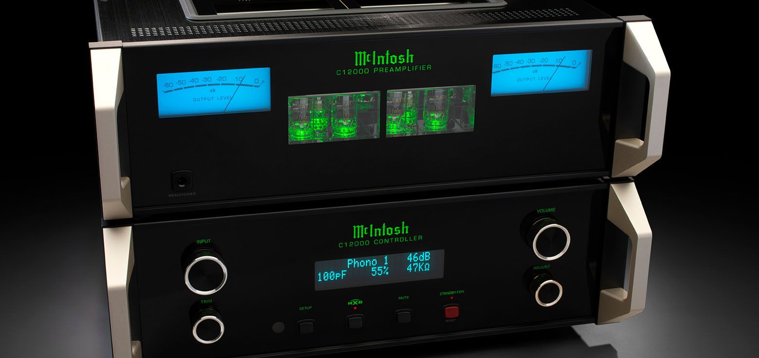The new McIntosh C12000 Dual Chassis Tube Pre Amplifier