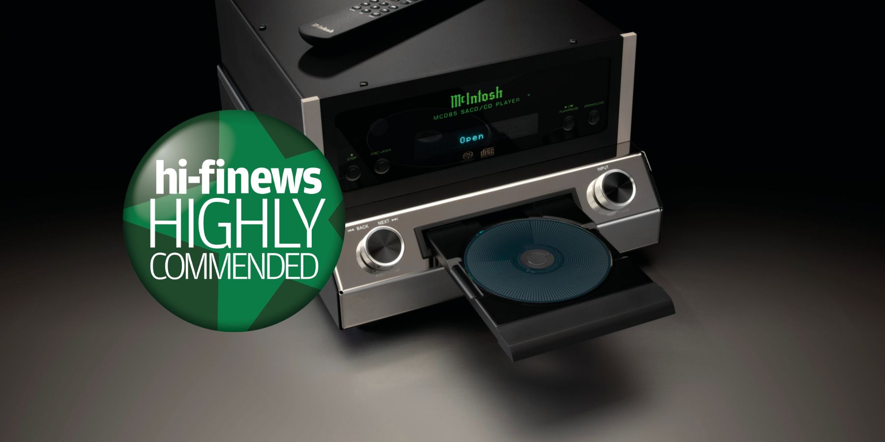 Hi-Fi News reviews the new McIntosh MCD85 CD/SACD player and says it's "a persuasive way of doing what it sets out to achieve"